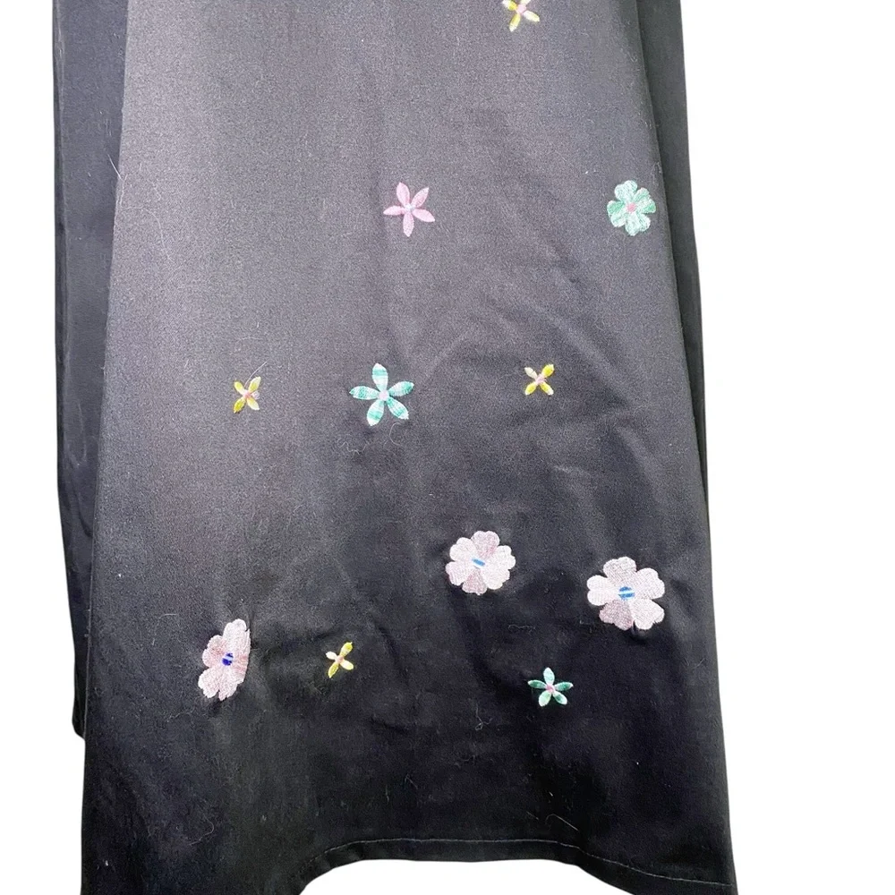 Sag Harbor Black Dress with Floral Embroidery - Picture 7 of 16